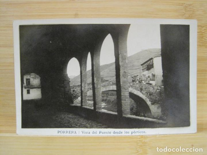 Cartes Postales: PORRERA-VISTA DEL PUENTE DESDE LOS PORTICOS-FOTOGRAFICA-POSTAL ANTIGUA-(99.121)