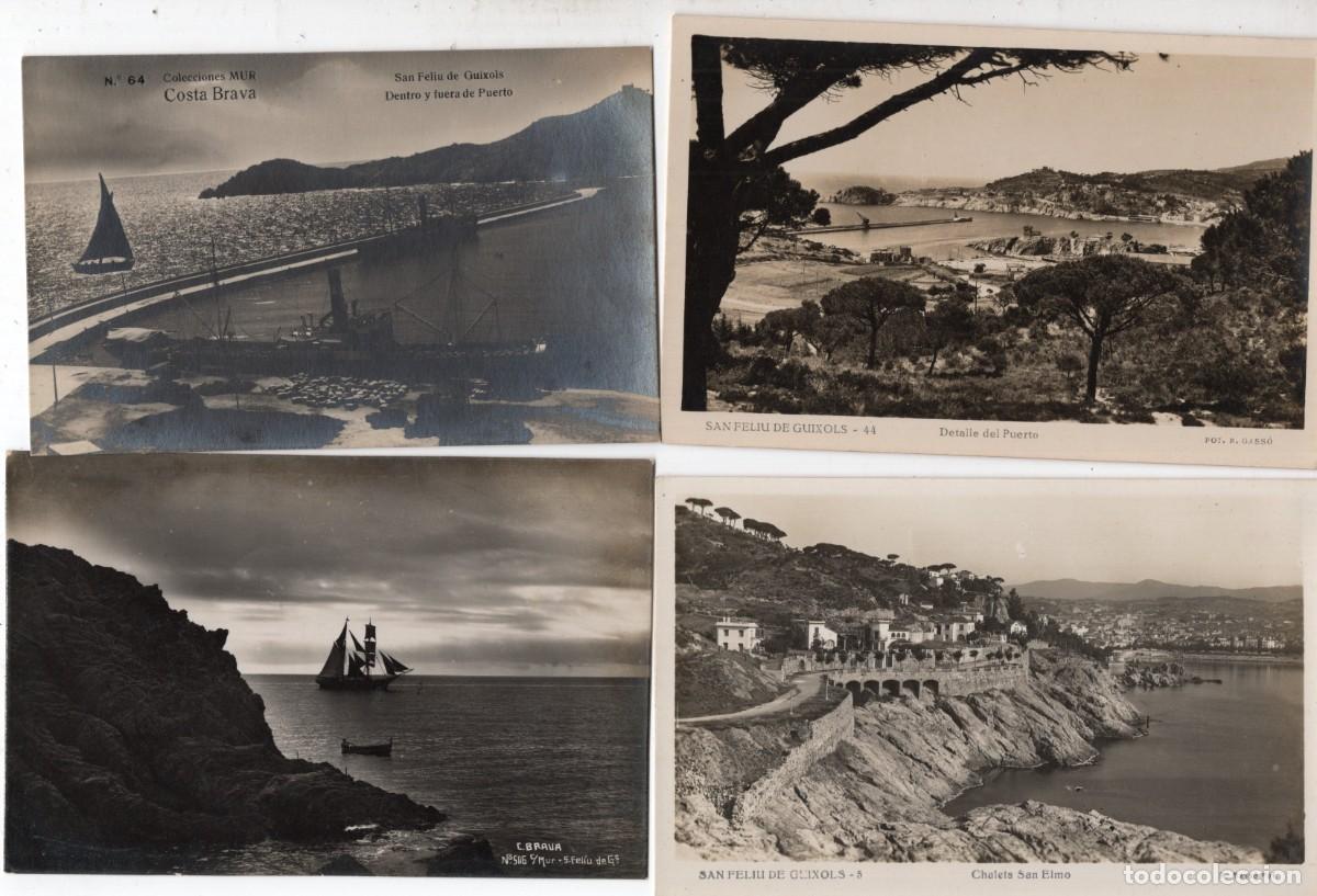Postales: SAN FELIU DE GUIXOLS. 4 POSTALES