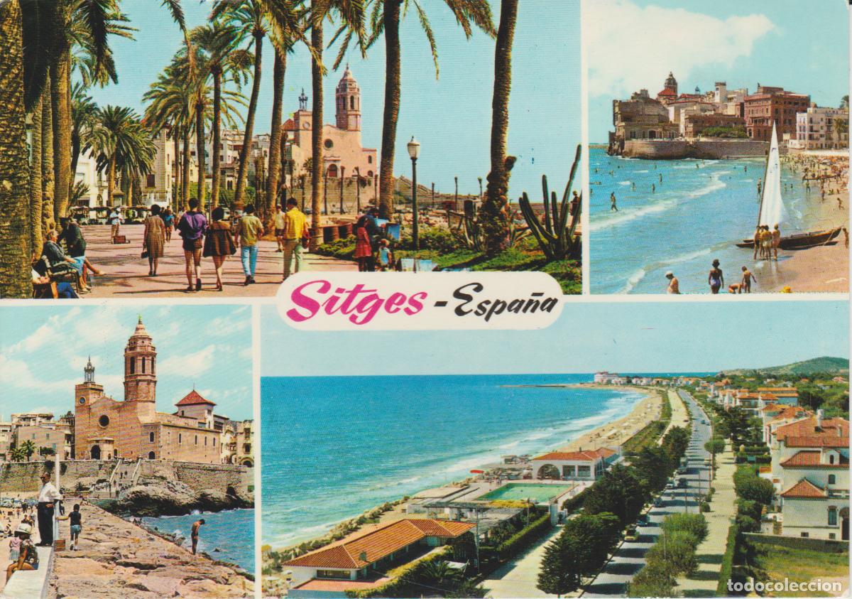 Postales: (136) SITGES . PLAYA DE ORO - Foto 1