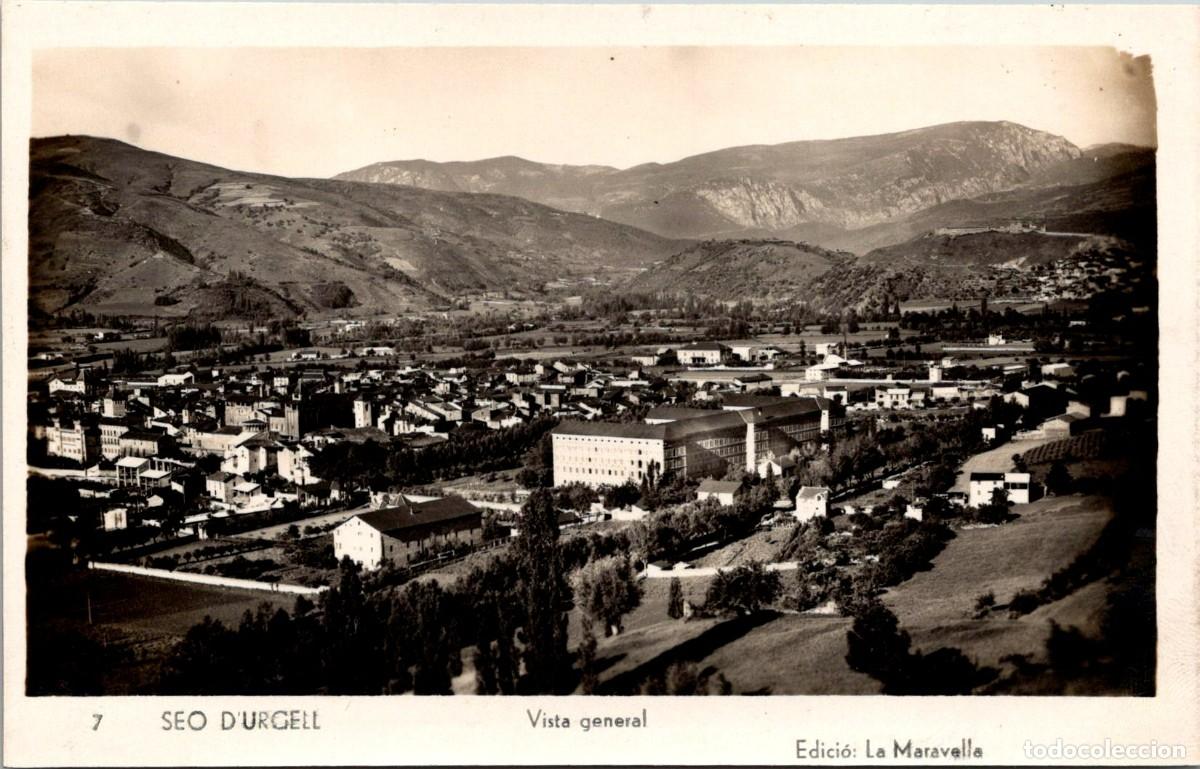 Cartoline: Seo d'Urgell - Vista general - Ed. La Maravella nº 7 - 140x90mm aprox.