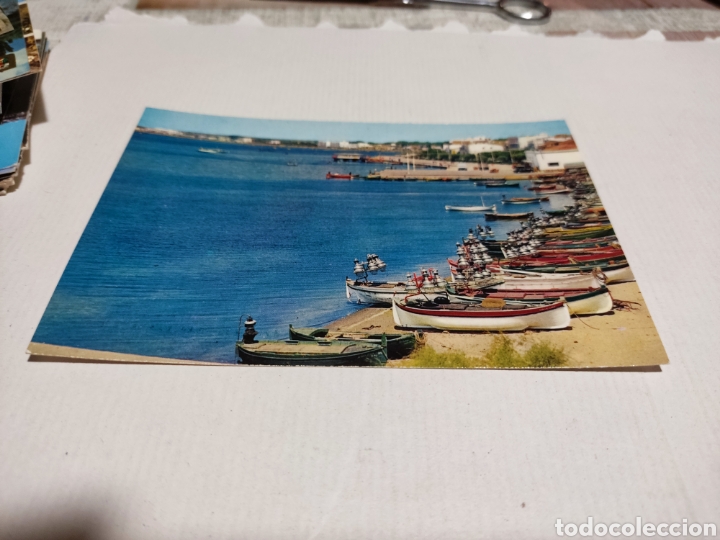 Postales: Postal Rosas playa barcas - Foto 1