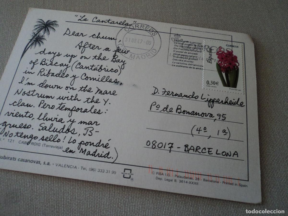 Postales: 121 cabo roig, ed. subirats, circulada - Foto 2