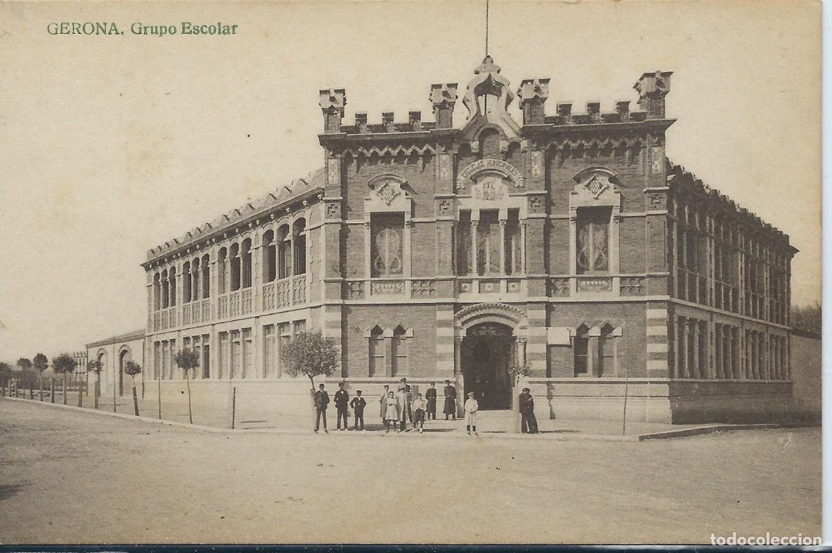 Postales: GERONA - GRUPO ESCOLAR - Foto 1