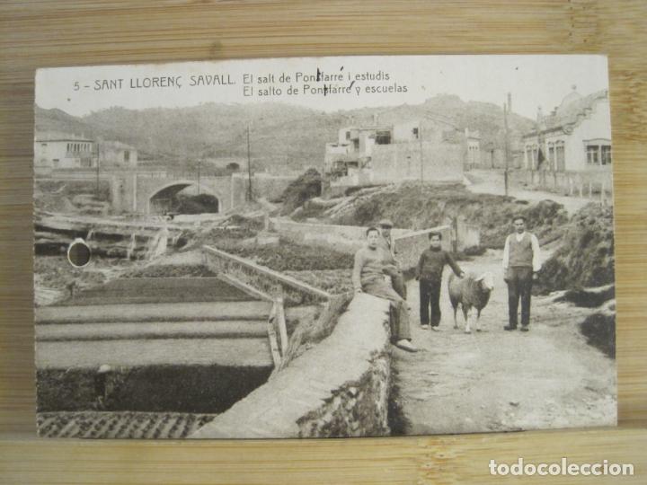 Cartes Postales: SANT LLOREN&Ccedil; SAVALL-EL SALT DE PONTFARRE I ESTUDIS-THOMAS-5-POSTAL ANTIGUA-(99.484)