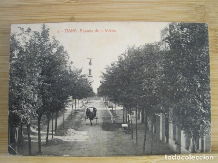 Postales: TIANA-PASSEIG DE LA VILESA-THOMAS-8-POSTAL ANTIGUA-(99.495)