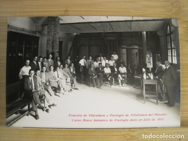 Postkarten: VILAFRANCA DEL PENEDES-ESTACION VITICULTURA Y ENOLOGIA-A&Ntilde;O 1931-FOTOGRAFICA-POSTAL ANTIGUA-(99.507)