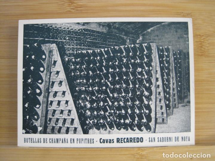 Postales: SANT SADURNI DE NOYA-PUBLICIDAD CAVAS RECAREDO-BOTELLAS DE CHAMPA&Ntilde;A-POSTAL ANTIGUA-(99.538)