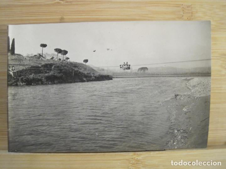 Postales: SANT ANDREU DE LA BARCA-PASO AEREO SOBRE EL LLOBREGAT-FOTOGRAFICA-POSTAL ANTIGUA-(99.576)