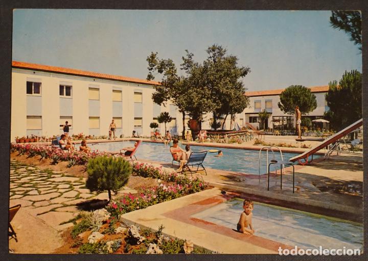 Postales: Hostal Ribot Aeropuerto de Girona (Riudellots de la Selva) postal editada el a&ntilde;o 1965