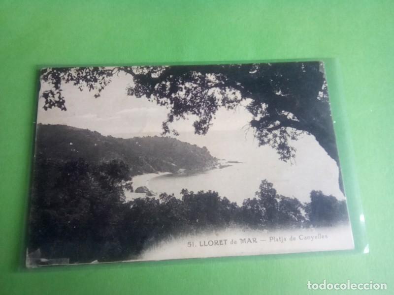 Postales: LLORET DE MAR, POSTAL ANTIGUA , BLANCO Y NEGRO - Foto 2