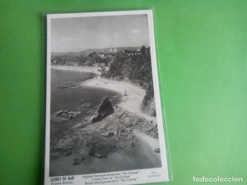 Postales: LLORET DE MAR, POSTAL ANTIGUA , BLANCO Y NEGRO - Foto 3