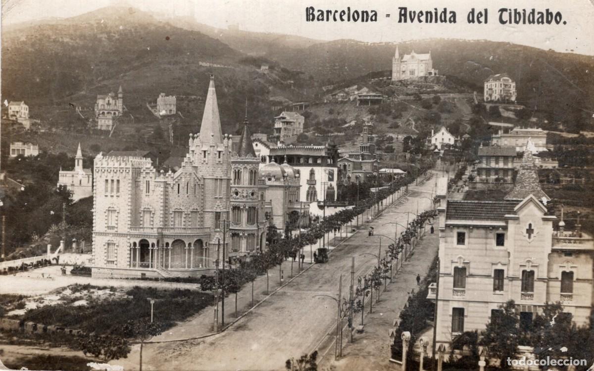 Postales: BARCELONA. AVENIDA DEL TIBIDABO - Foto 1