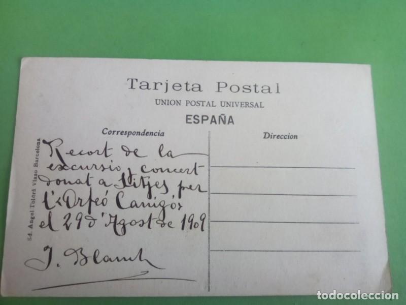 Postales: SITGES , POSTAL ANTIGUA , BLANCO Y NEGRO - Foto 3