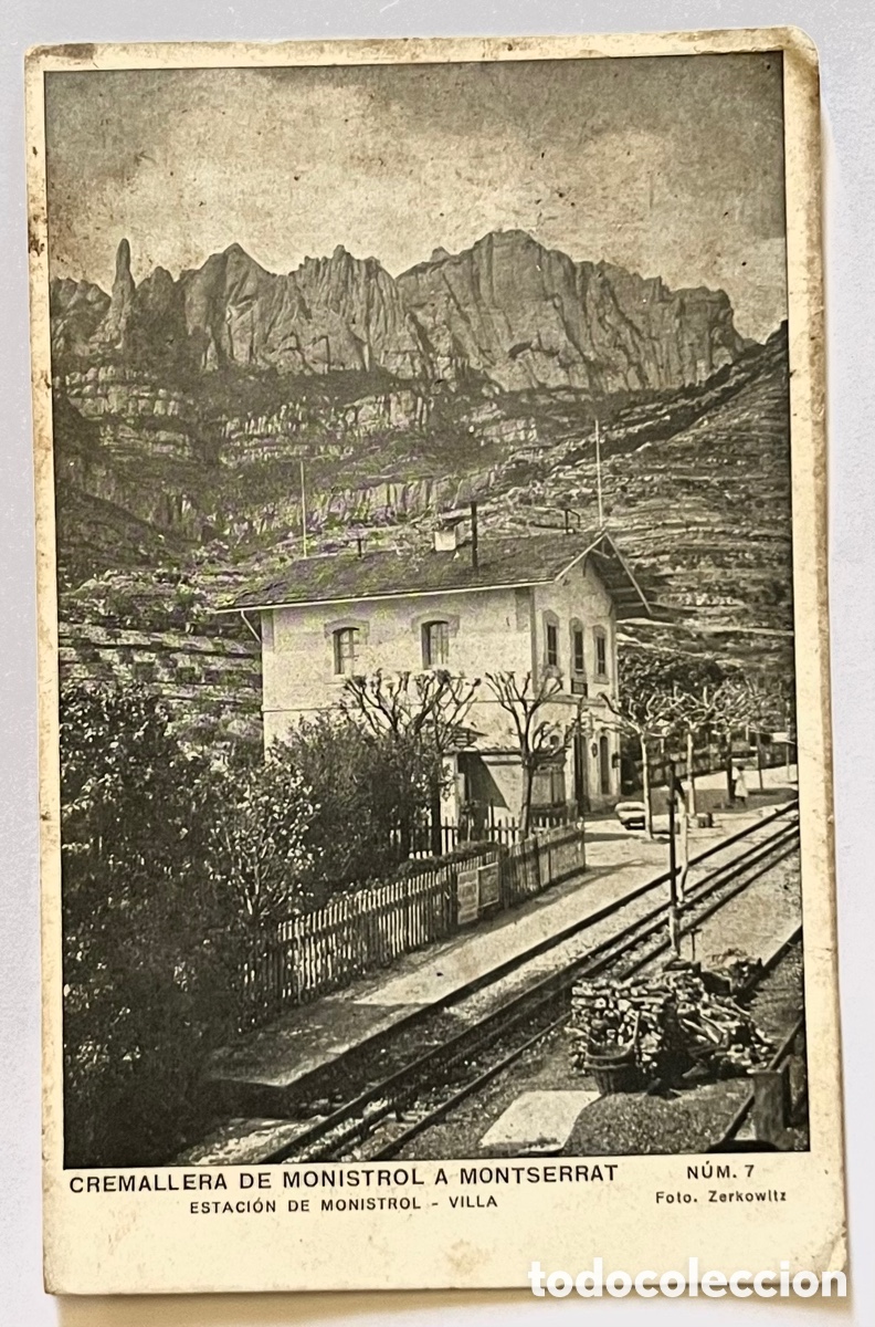 Postkarten: POSTAL CREMALLERA DE MONISTROL A MONTSERRAT. ESTACI&Oacute;N DE MONISTROL - N&ordm;7 ZERKOWITZ