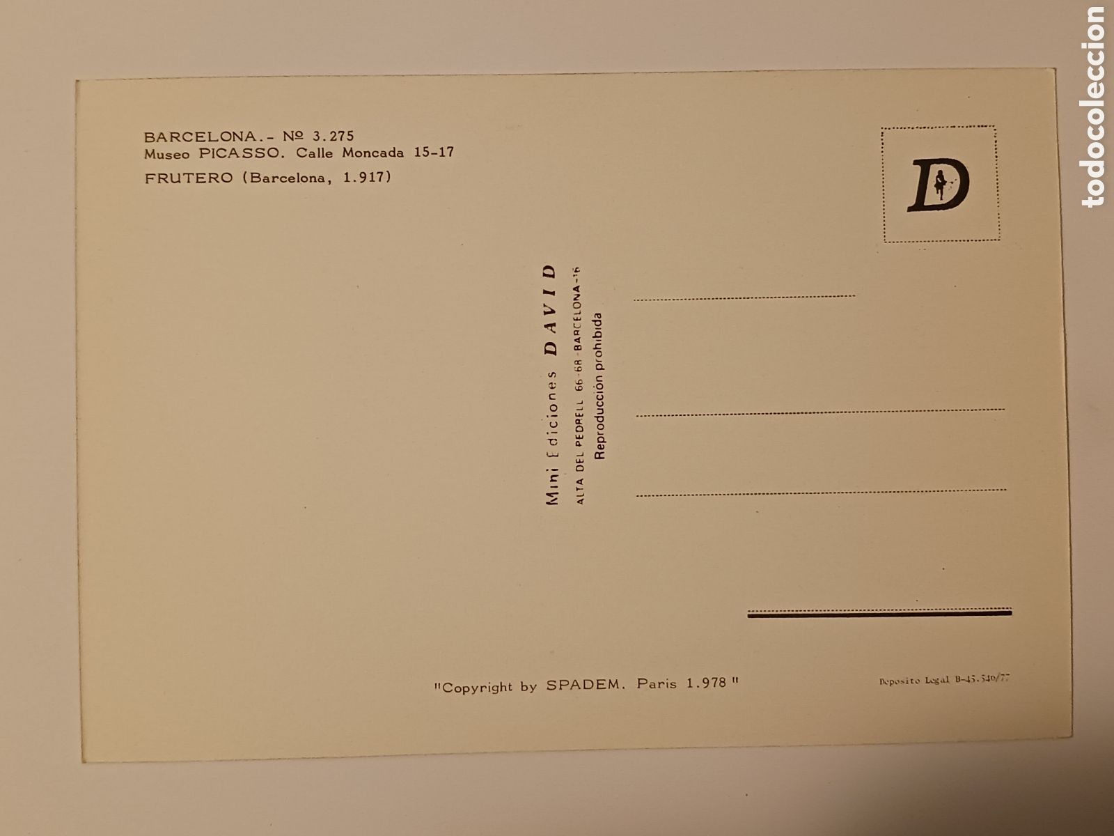 Postales: Barcelona, Museo Picasso. - Foto 4