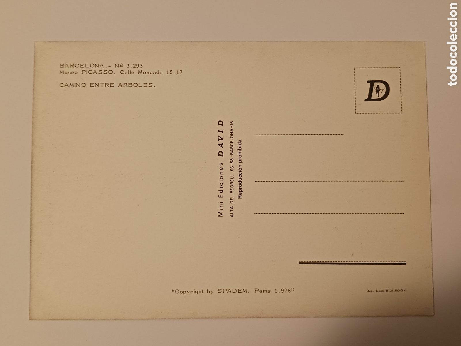 Postales: Barcelona, Museo Picasso. - Foto 8