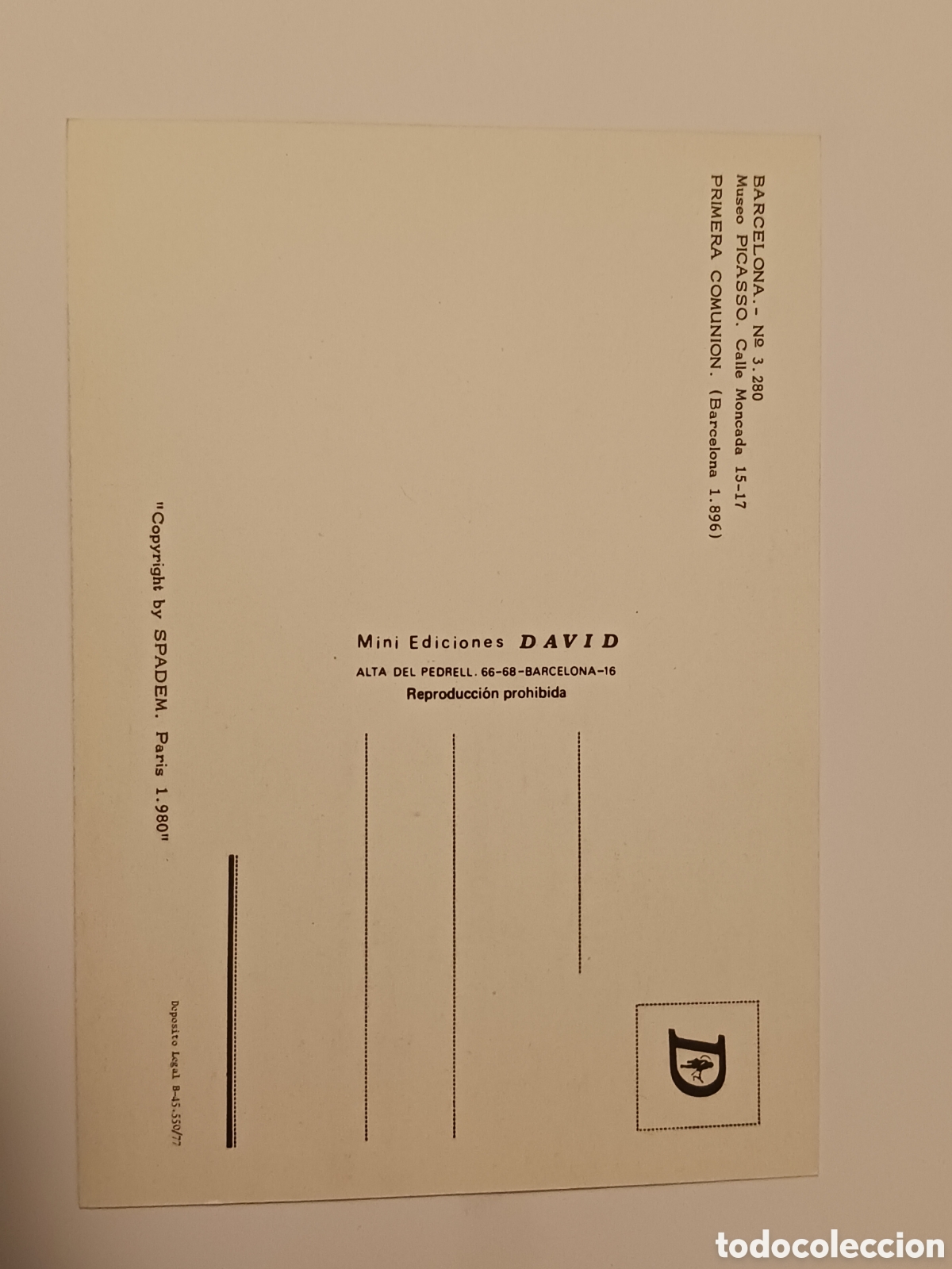 Postales: Barcelona, Museo Picasso. - Foto 14