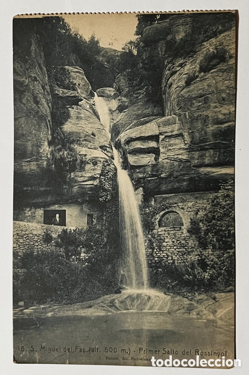 Postais: POSTAL: S. MIQUEL DEL FAY - PRIMER SALTO DEL ROSSINYOL. N&ordm;16. L.ROISIN