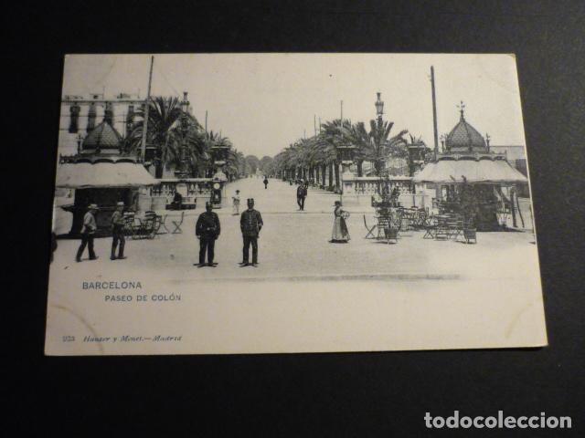 Postales: BARCELONA PASEO DE COLON - Foto 1