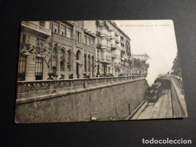 Postales: BARCELONA CALLE DE ARAGON - Foto 1