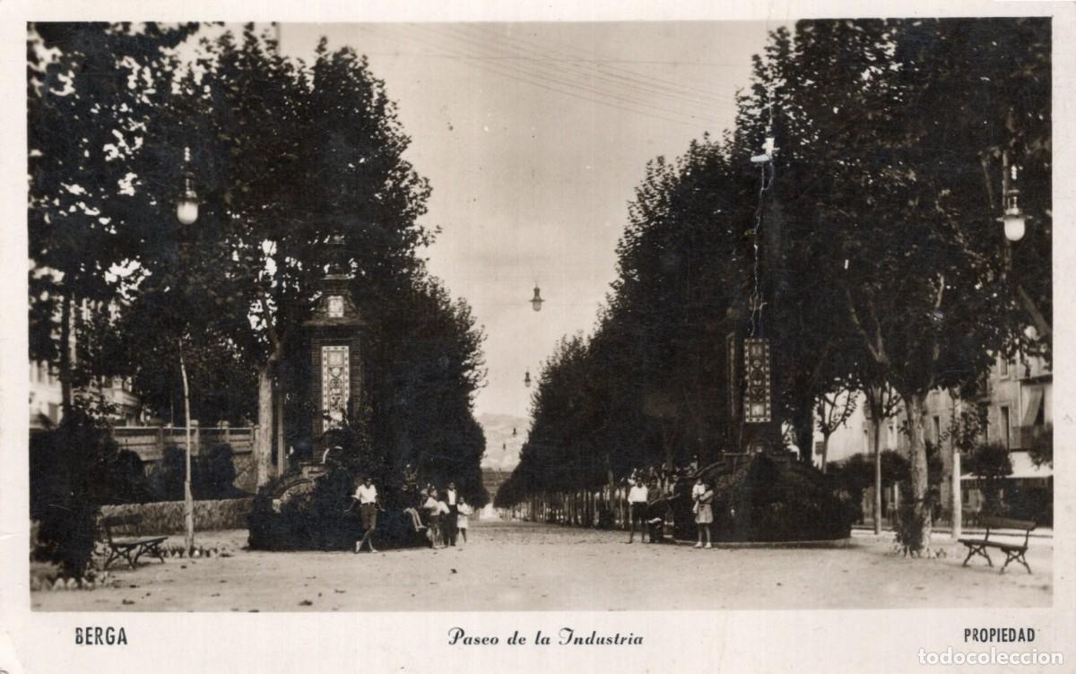 Postales: BERGA. PASEO DE LA INDUSTRIA - Foto 1