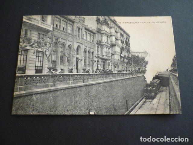 Postales: BARCELONA CALLE DE ARAGON - Foto 1