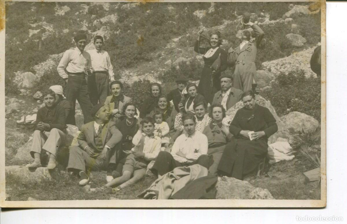 Postales: TARRAGONA-GANDESA- GRUPO ESCURSIONISTAS-FOTOGR&Aacute;FICA- A&Ntilde;OS 1940