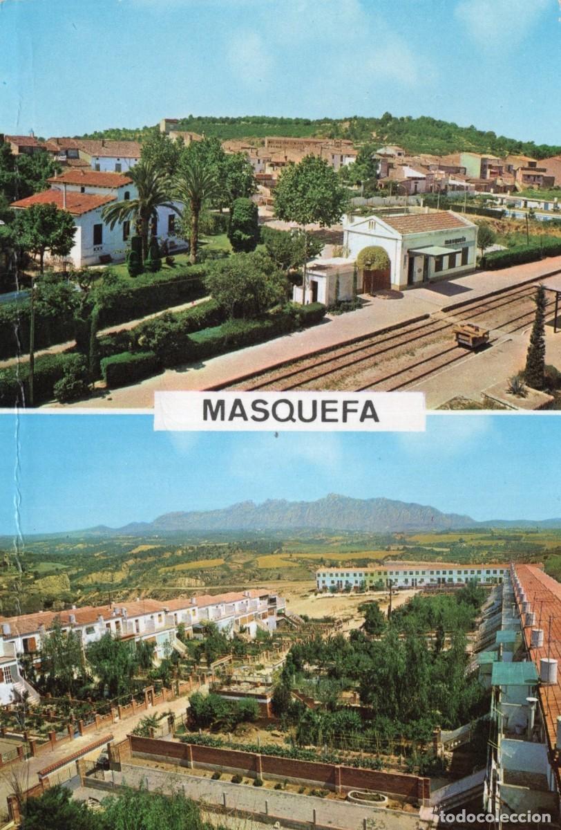 Postales: MASQUEFA. 2 ESTACI&Oacute;N DE FERROCARRIL - Foto 1