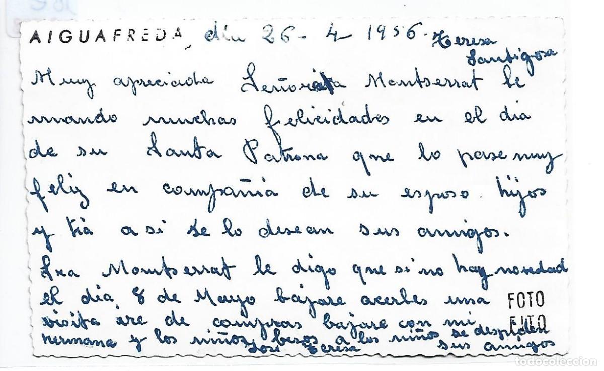 Postales: (PS-71998)POSTAL DE AIGUAFREDA - Foto 2