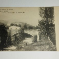 Postales: POSTAL ANTIGUA SEU DE URGELL PUENTE NUEVO SOBRE EL RIO BALIRA, SIN CIRCULAR 1900-1920 9X14 CM