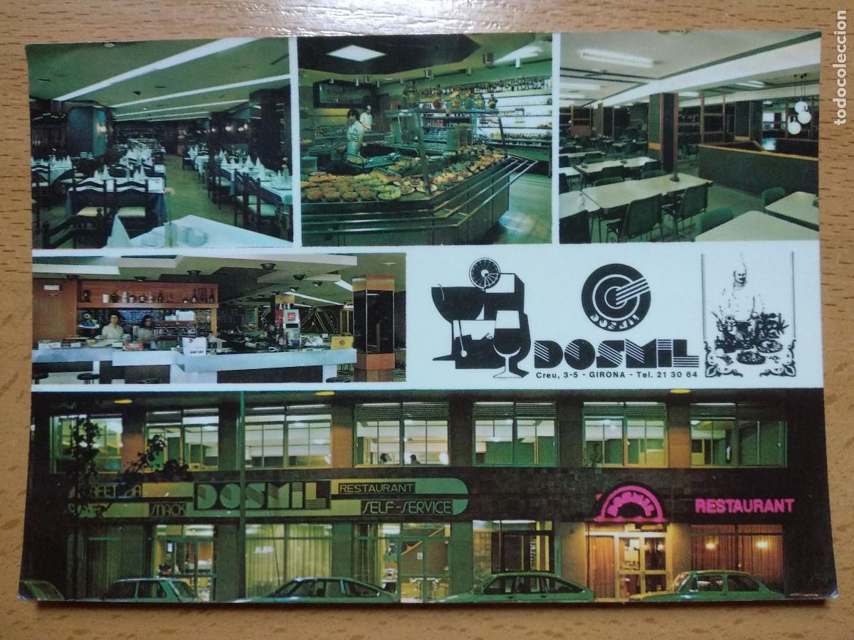 Postales: RESTAURANTE CAFETERIA DOSMIL. GERONA. - Foto 1