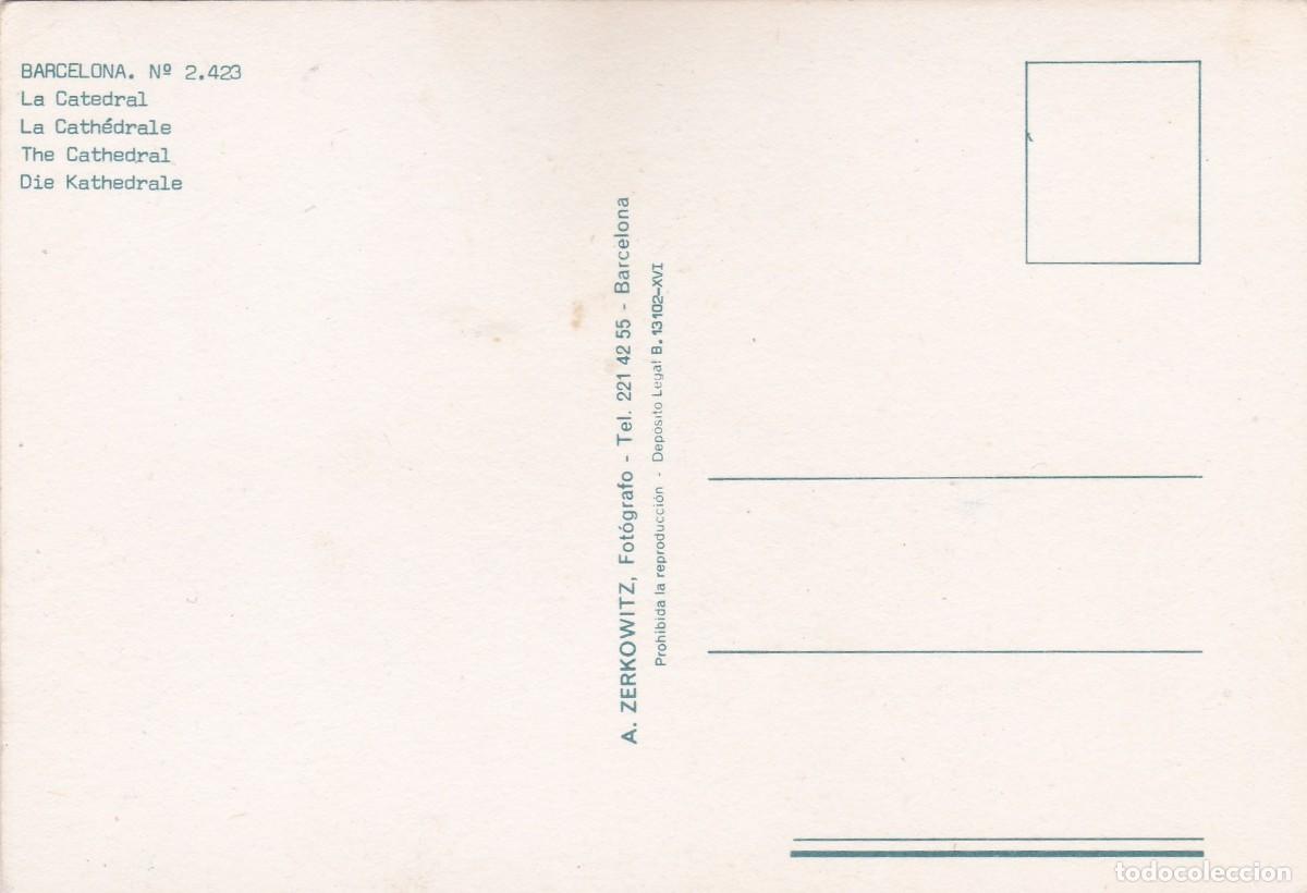 Postales: BARCELONA. LA CATEDRAL (1973) - Foto 2