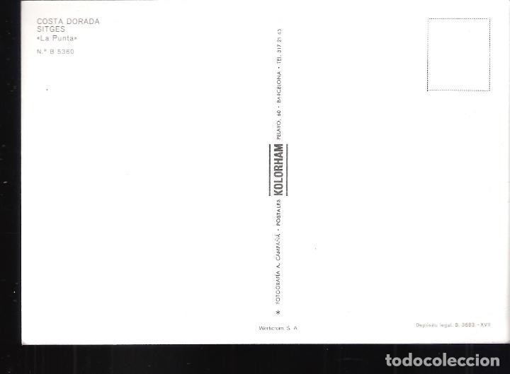Postales: Sitges, La Punta. Costa Dorada. Barcelona. - Foto 2