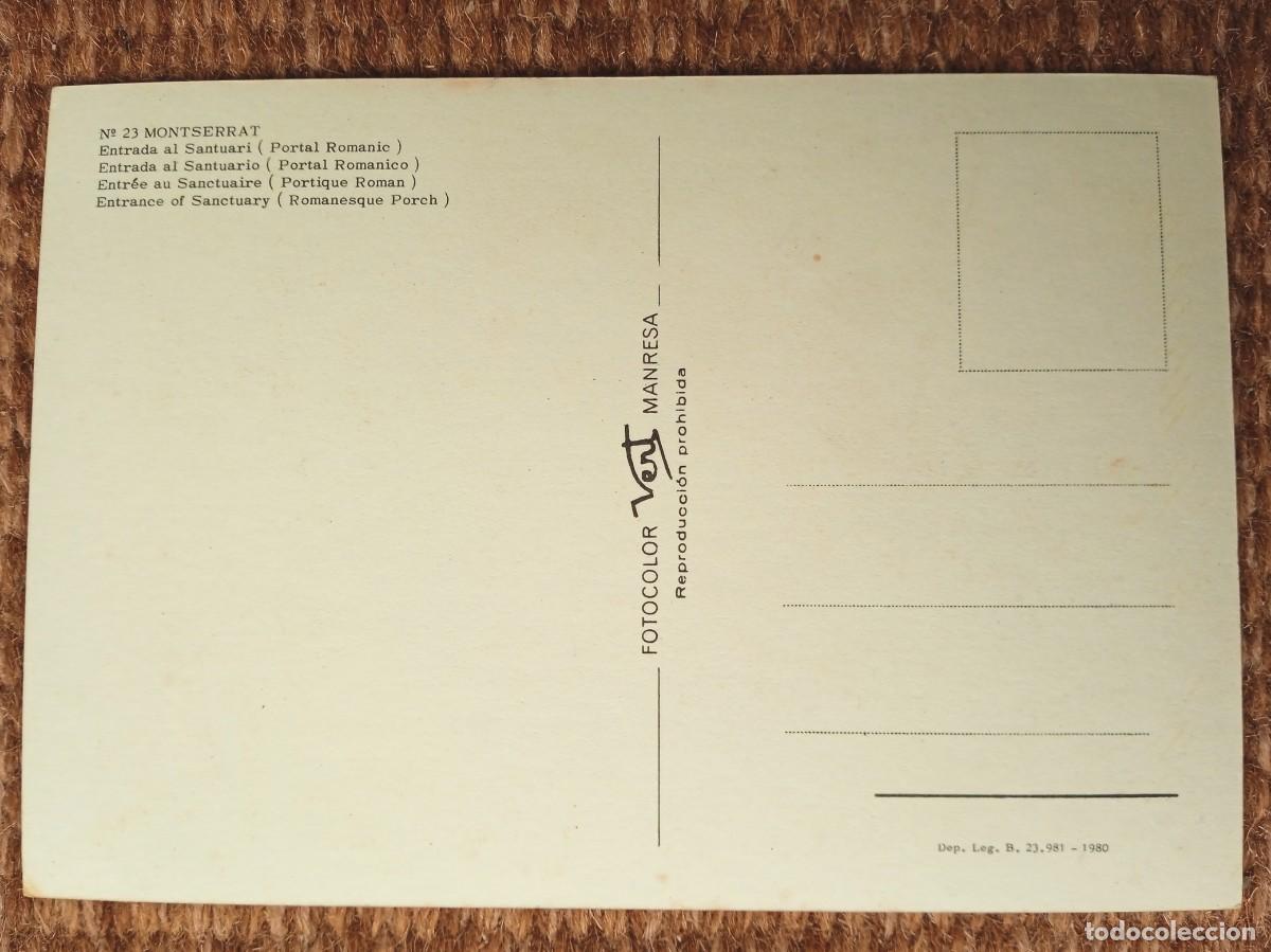 Postales: MONTSERRAT - BARCELONA - Foto 2