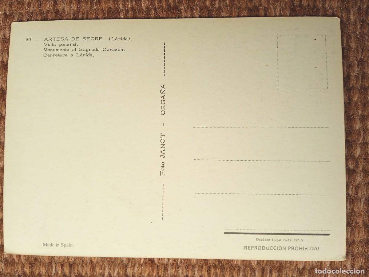 Postales: ARTESA DE SEGRE - LERIDA - Foto 2