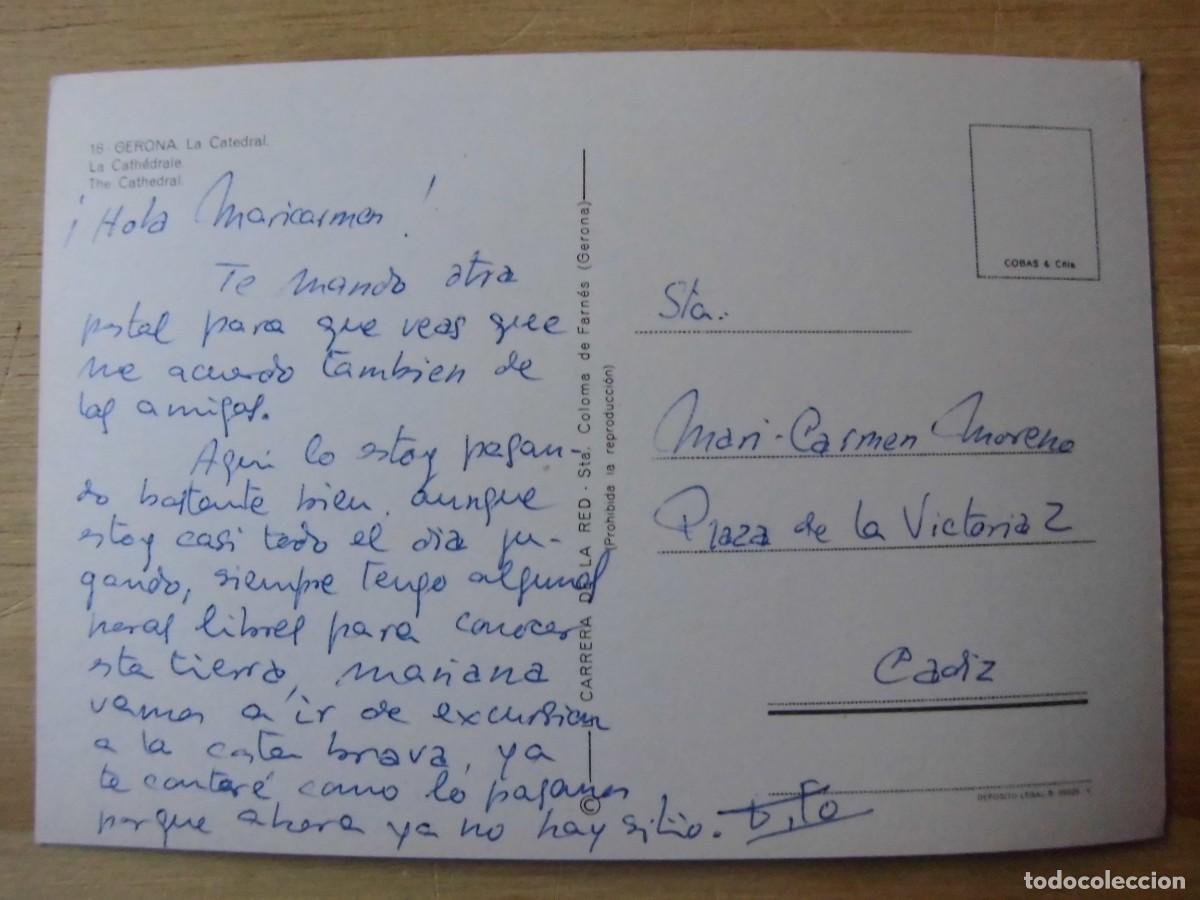 Postales: POSTAL GERONA LA CATEDRAL - Foto 2
