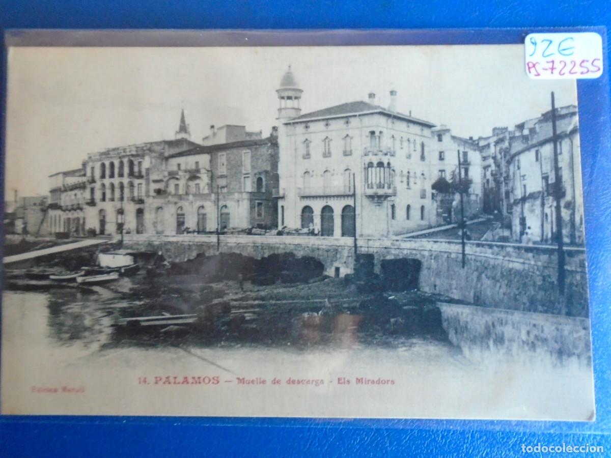 Postales: (PS-72255)POSTAL DE PALAMOS-MUELLE DE DESCARGA.ELS MIRADORS.EDICION MARULL