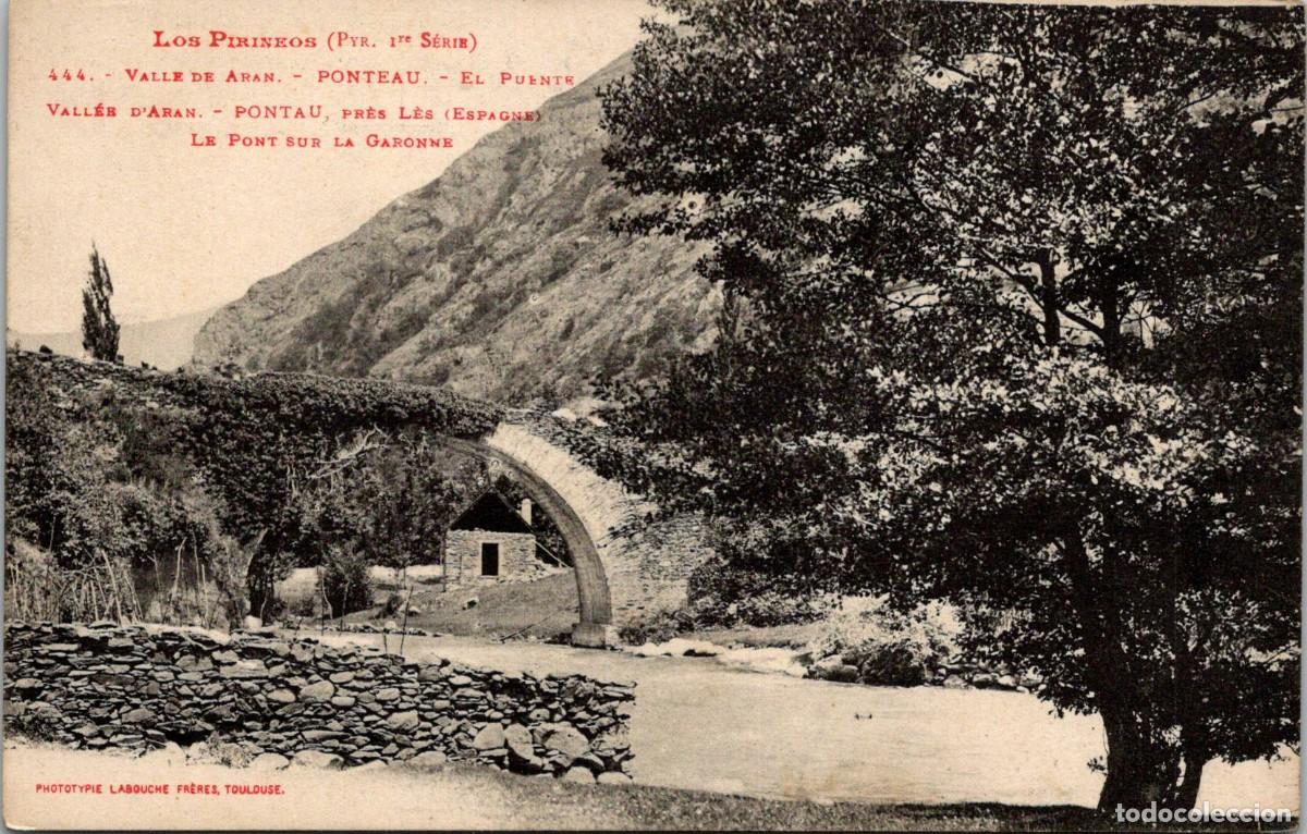 Postkarten: Valle de Ar&agrave;n - Ponteau - El Puente - Labouche n&ordm; 444 - 141x91mm - Ver Reverso: Dibujo Monta&ntilde;a ?