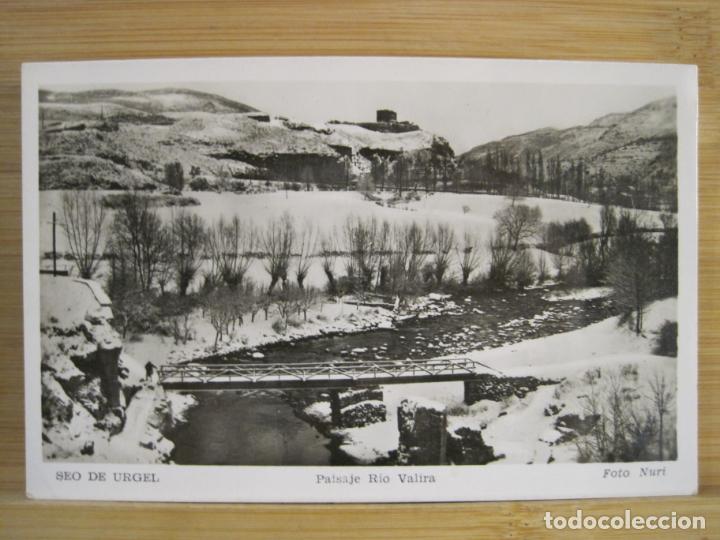 Postales: SEO DE URGEL-SEU D'URGELL-PAISAJE RIO VALIRA-FOTO NURI-FOTOGRAFICA-POSTAL ANTIGUA-(100.629)