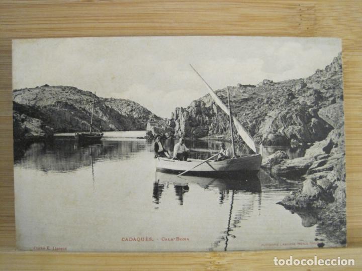 Postales: CADAQUES-CALA BONA-CLICHE E.LLORENS-LABOUCHE FRERES-POSTAL ANTIGUA-(100.725)