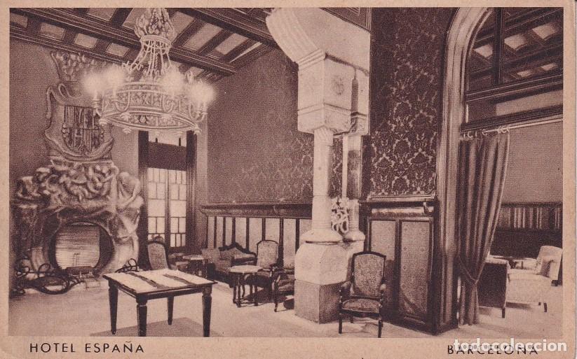 Postales: BARCELONA - HOTEL ESPA&Ntilde;A - Foto 1