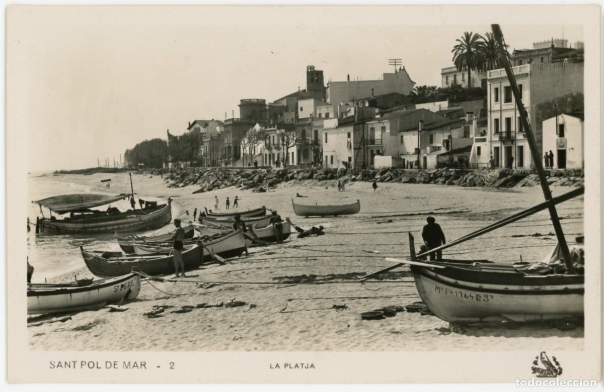 Postales: a08376 sant pol de mar vista platja oriol n&ordm;2 sc fotografica
