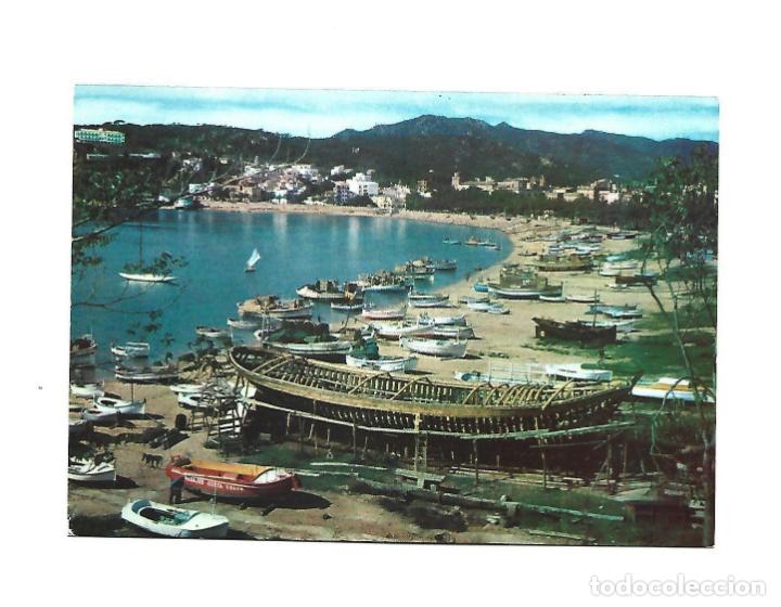 Postales: SAN FELIU DE GUIXOLS VISTA GENERAL CONSTRUCCION BARCO COSTA BRAVA - EDICION GUIZ - POSTAL