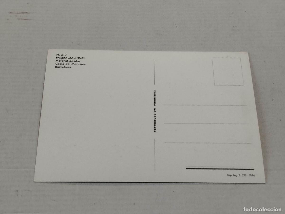 Postales: MARESME - POSTAL MALGRAT DE MAR - PASEO MAR&Iacute;TIMO - Foto 2