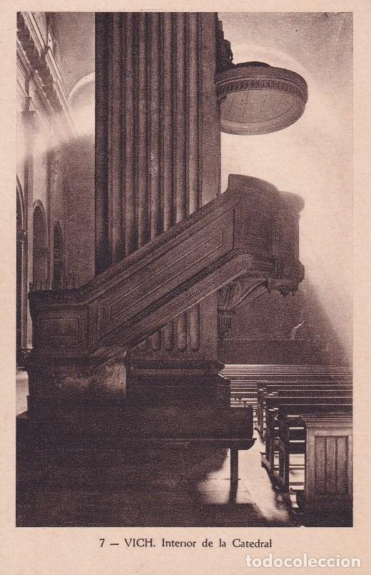 Postales: VIC - INTERIOR DE LA CATEDRAL - Foto 1