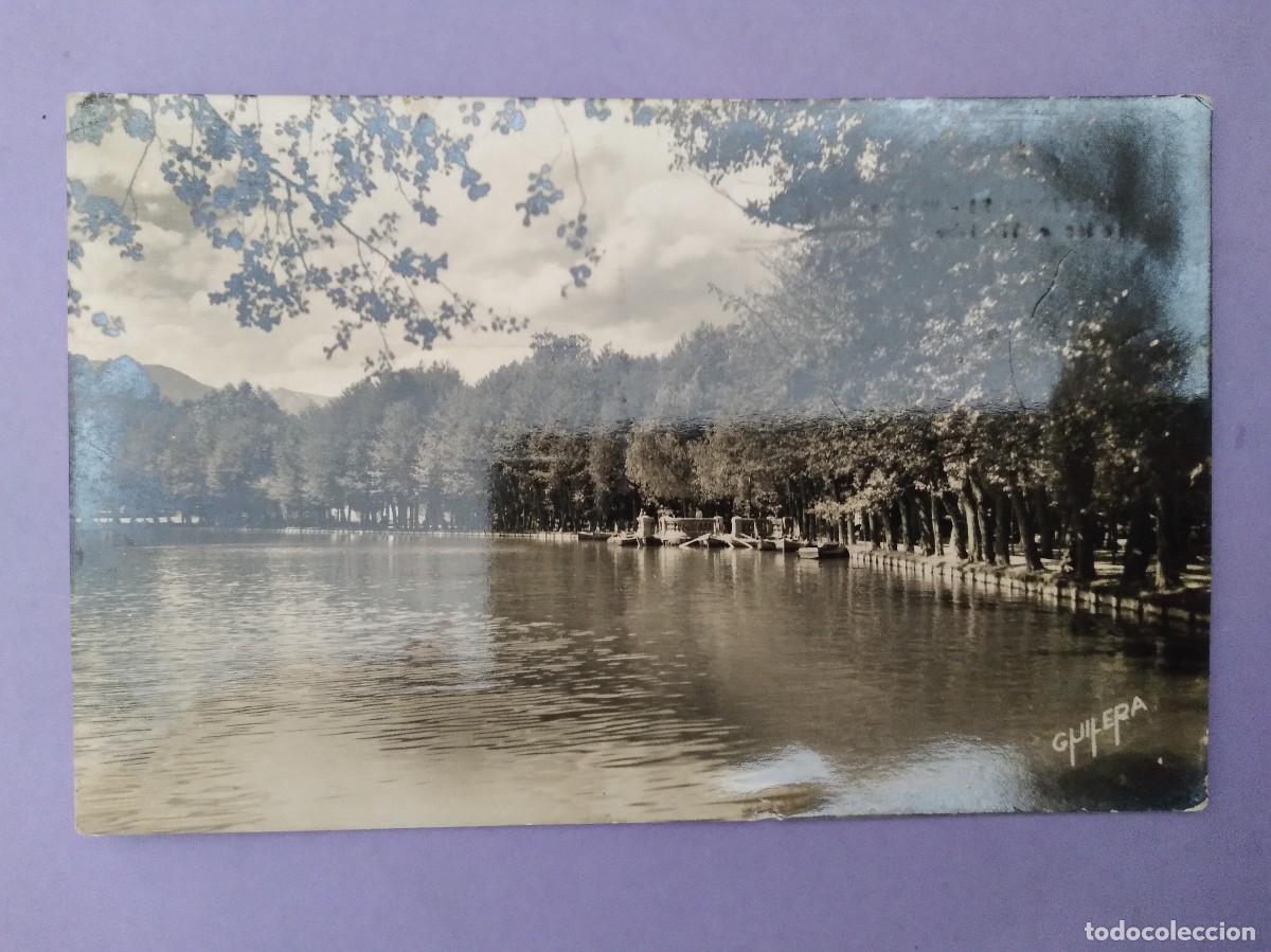 Postales: TARJETA POSTAL 34 PUIGCERDA EL LAGO ESCRITA CON SELLO T95