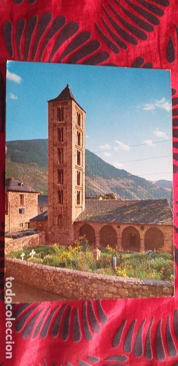 Postales: PIRINEO CATALAN-V49B-VALLE DE BOHI-LERIDA-ERILL LA VALL-IGLESIA Y TORRE ROMANICA