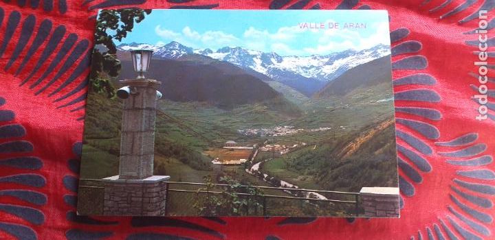 Postales: PIRINEO CATALAN-V49B-LLEIDA-VALLE DE ARAN-VISTA GENERAL DE VIELLA DESDE EL BALCON DEL VALLE AL FONDO