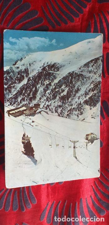 Postales: PIRINEOS ORIENTALES-V49B-NURIA-GERONA-TELESQUI DEL TURO DEL AGUILA-HOTEL PUIGMAL-SERIE II-N&ordm;1125