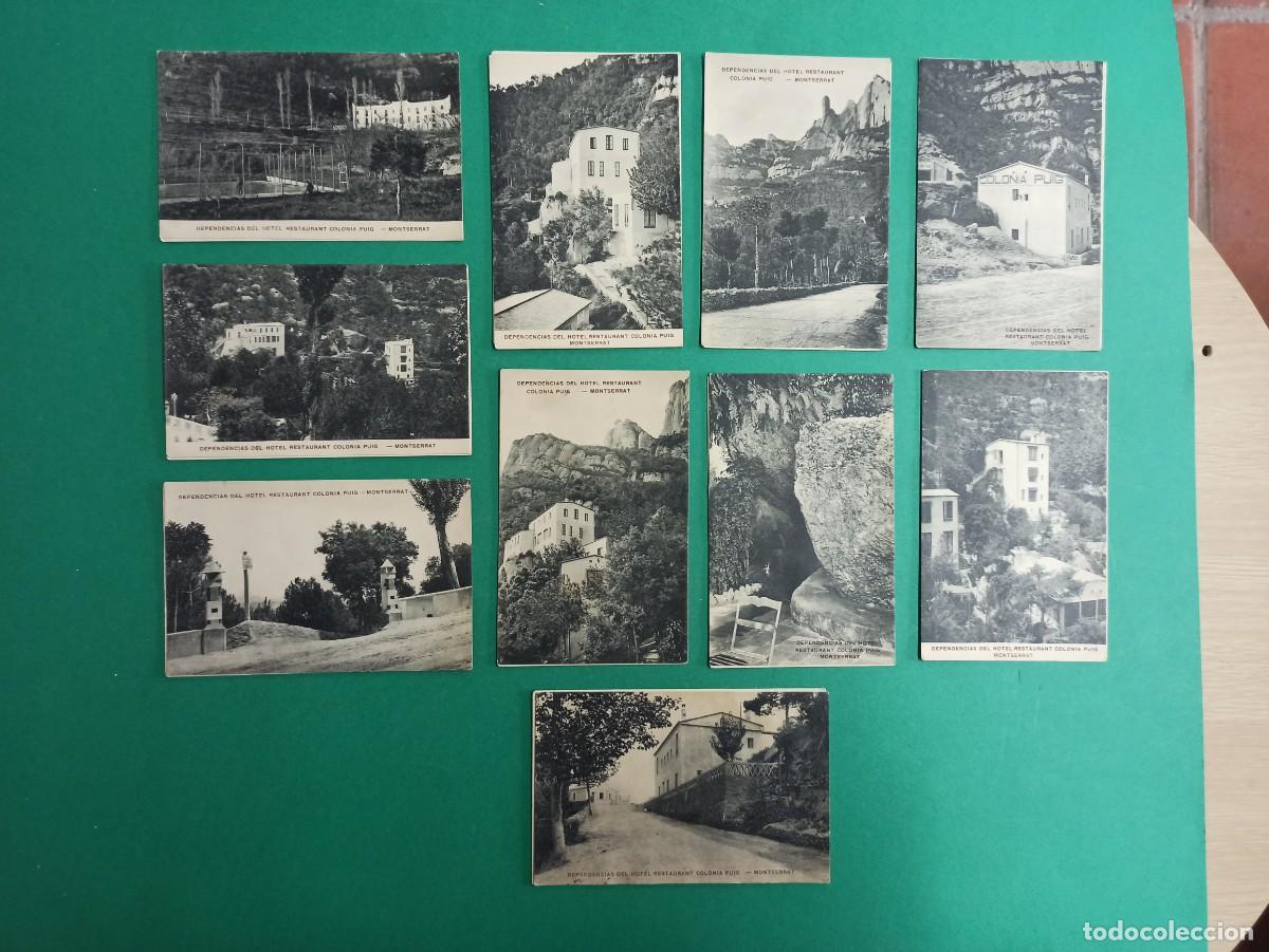 Postais: 11 Originales y antiguas postales fotografias de Colonia Puig. Montserrat.